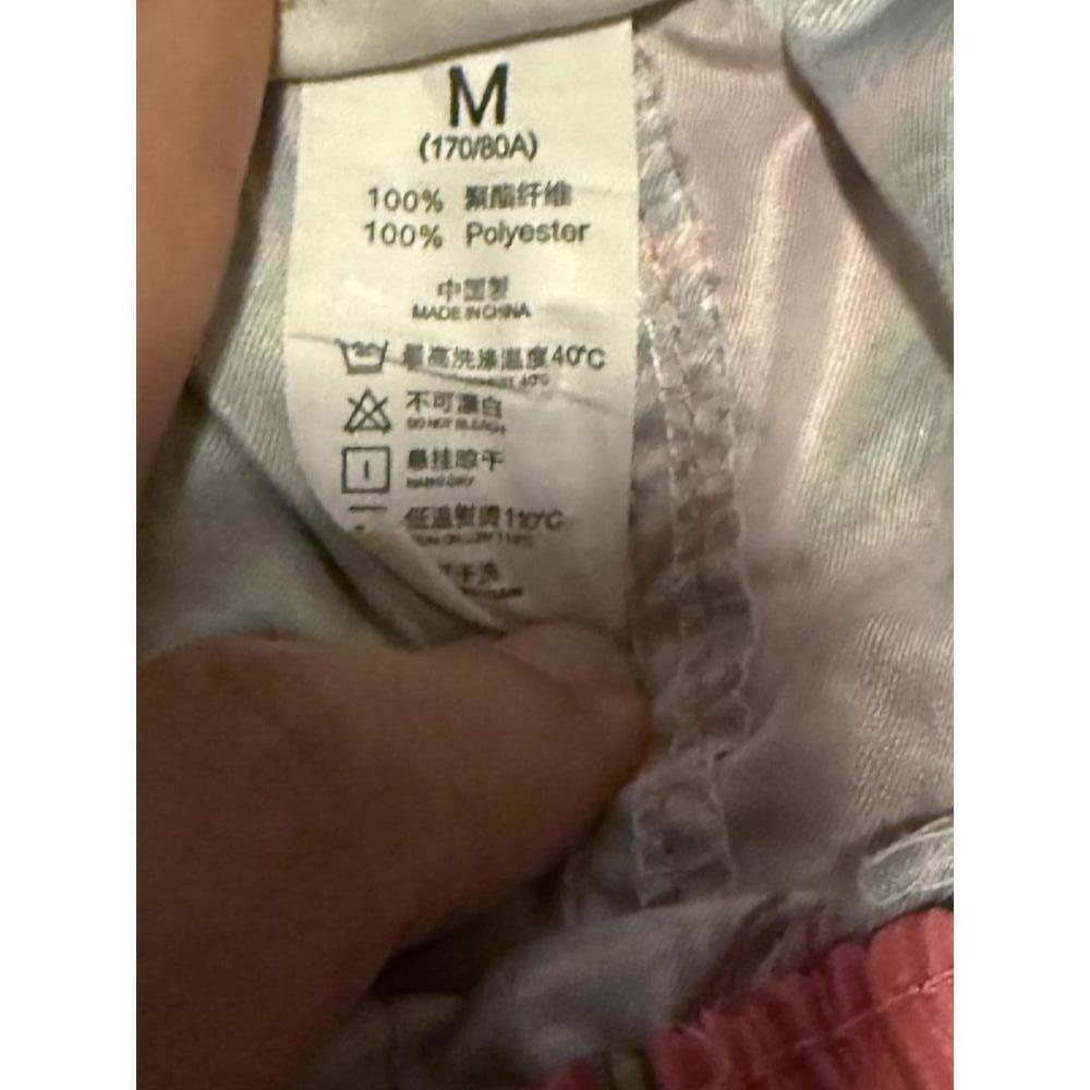 Seobean Women’s Coral Palm Print Tropical Swim Shorts Trunks Size M - Picture 4 of 6